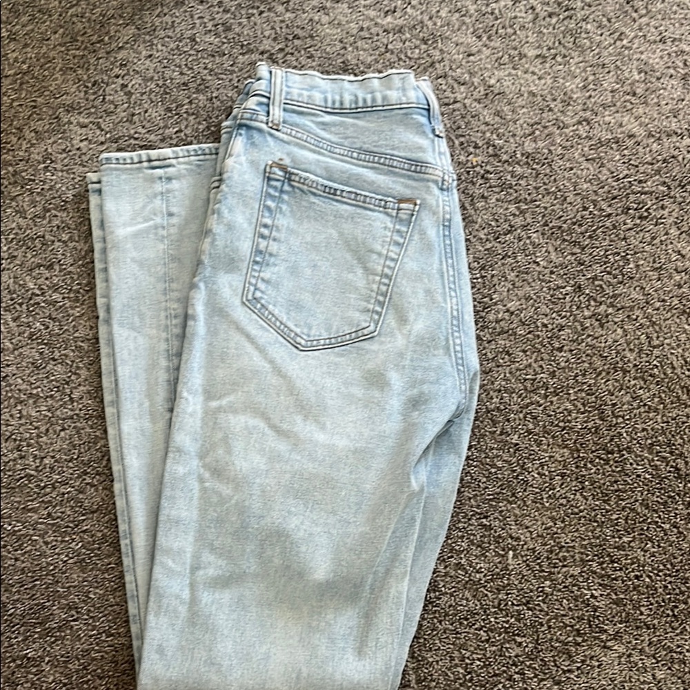 Abercrombie & Fitch Blue Straight Leg Jeans